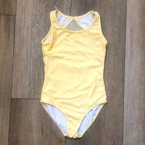Girls Bloch leotard yellow